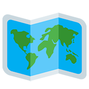 🗺️ Emoji Mapa Mundial en Twitter Twemoji 12.1.