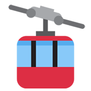 Émoji 🚡 Tramway Aérien sur Twitter Twemoji 13.0.1.