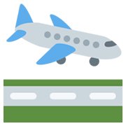 🛬 Emoji Landung eines Flugzeugs Twitter Twemoji 13.0.1.
