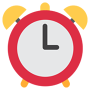 ⏰ Emoji Reloj Despertador en Twitter Twemoji 13.0.1.