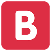 🅱️ Emoji Großbuchstabe B in rotem Quadrat Twitter Twemoji 13.0.1.