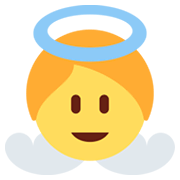 👼 Emoji Bebé ángel en Twitter Twemoji 13.0.1.
