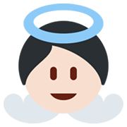 👼🏻 Emoji Bebé ángel: Tono De Piel Claro en Twitter Twemoji 13.0.1.