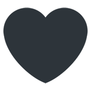 🖤 Emoji Corazón Negro en Twitter Twemoji 13.0.1.