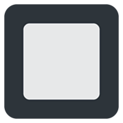 🔲 Emoji schwarze quadratische Schaltfläche Twitter Twemoji 13.0.1.