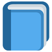 📘 Emoji blaues Buch Twitter Twemoji 13.0.1.