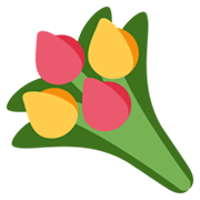 Émoji 💐 Bouquet sur Twitter Twemoji 13.0.1.