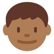 Emoji 👦🏾 Bambino: Carnagione Abbastanza Scura su Twitter Twemoji 13.0.1.