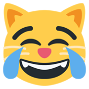 Emoji 😹 Gatto Con Lacrime Di Gioia su Twitter Twemoji 13.0.1.