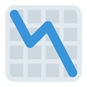 Emoji 📉 Grafico Con Andamento Negativo su Twitter Twemoji 13.0.1.