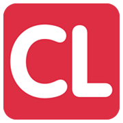 🆑 Emoji Großbuchstaben CL in rotem Quadrat Twitter Twemoji 13.0.1.