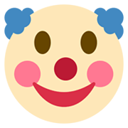 Emoji 🤡 Faccina Pagliaccio su Twitter Twemoji 13.0.1.
