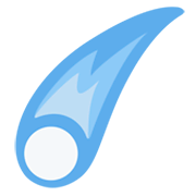 Emoji ☄️ Cometa su Twitter Twemoji 13.0.1.