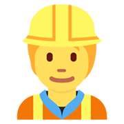 👷 Emoji Trabalhador De Construção Civil na Twitter Twemoji 13.0.1.