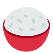 🍚 Emoji Reis in Schüssel Twitter Twemoji 13.0.1.