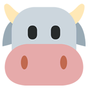🐮 Emoji Cara De Vaca en Twitter Twemoji 13.0.1.