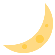 Émoji 🌙 Croissant De Lune sur Twitter Twemoji 13.0.1.