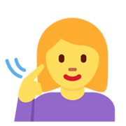 Emoji 🧏‍♀️ Donna Con Problemi Di Udito su Twitter Twemoji 13.0.1.