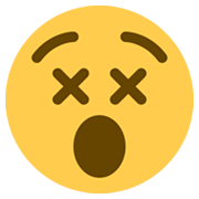 Emoji 😵 Faccina Frastornata su Twitter Twemoji 13.0.1.