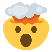 🤯 Emoji explodierender Kopf Twitter Twemoji 13.0.1.