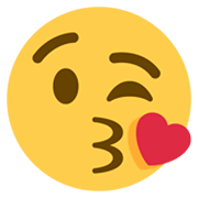 😘 Emoji Kuss zuwerfendes Gesicht Twitter Twemoji 13.0.1.