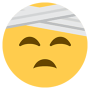 🤕 Emoji Gesicht mit Kopfverband Twitter Twemoji 13.0.1.