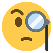 🧐 Emoji Cara Con Monóculo en Twitter Twemoji 13.0.1.