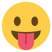 😛 Emoji Rosto Mostrando A Língua na Twitter Twemoji 13.0.1.