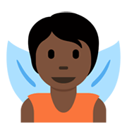 Emoji 🧚🏿 Fata: Carnagione Scura su Twitter Twemoji 13.0.1.