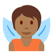 🧚🏾 Emoji Hada: Tono De Piel Oscuro Medio en Twitter Twemoji 13.0.1.