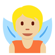 🧚🏼 Emoji Hada: Tono De Piel Claro Medio en Twitter Twemoji 13.0.1.