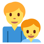👨‍👦 Emoji Familia: Hombre Y Niño en Twitter Twemoji 13.0.1.