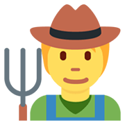 🧑‍🌾 Emoji Agricultor en Twitter Twemoji 13.0.1.