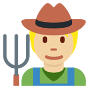 🧑🏼‍🌾 Emoji Agricultor: Pele Morena Clara na Twitter Twemoji 13.0.1.