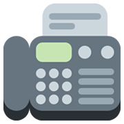 📠 Emoji Máquina De Fax en Twitter Twemoji 13.0.1.