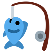 🎣 Emoji Angel mit Fisch Twitter Twemoji 13.0.1.
