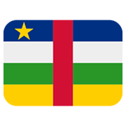 🇨🇫 Emoji Flagge: Zentralafrikanische Republik Twitter Twemoji 13.0.1.