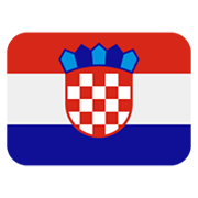 🇭🇷 Emoji Bandera: Croacia en Twitter Twemoji 13.0.1.