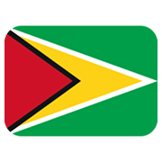 🇬🇾 Emoji Bandera: Guyana en Twitter Twemoji 13.0.1.