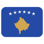 🇽🇰 Emoji Bandera: Kosovo en Twitter Twemoji 13.0.1.