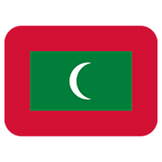 🇲🇻 Emoji Bandera: Maldivas en Twitter Twemoji 13.0.1.