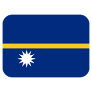 🇳🇷 Emoji Bandera: Nauru en Twitter Twemoji 13.0.1.