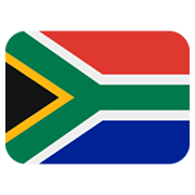 🇿🇦 Emoji Bandera: Sudáfrica en Twitter Twemoji 13.0.1.