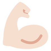 💪🏻 Emoji Bíceps: Pele Clara na Twitter Twemoji 13.0.1.
