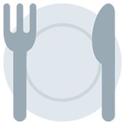 🍽️ Emoji Teller mit Messer und Gabel Twitter Twemoji 13.0.1.