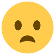 Emoji 😦 Faccina Imbronciata Con Bocca Aperta su Twitter Twemoji 13.0.1.