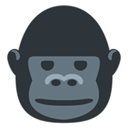 🦍 Emoji Gorila en Twitter Twemoji 13.0.1.