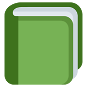 📗 Emoji grünes Buch Twitter Twemoji 13.0.1.