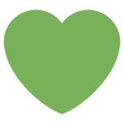 💚 Emoji Coração Verde na Twitter Twemoji 13.0.1.