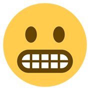 😬 Emoji Grimassen schneidendes Gesicht Twitter Twemoji 13.0.1.